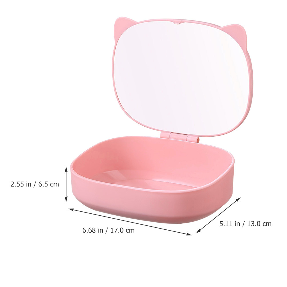 Portable Cat Ear Hair Clip Org - Accessories Travel Jewelry Box recension och pris