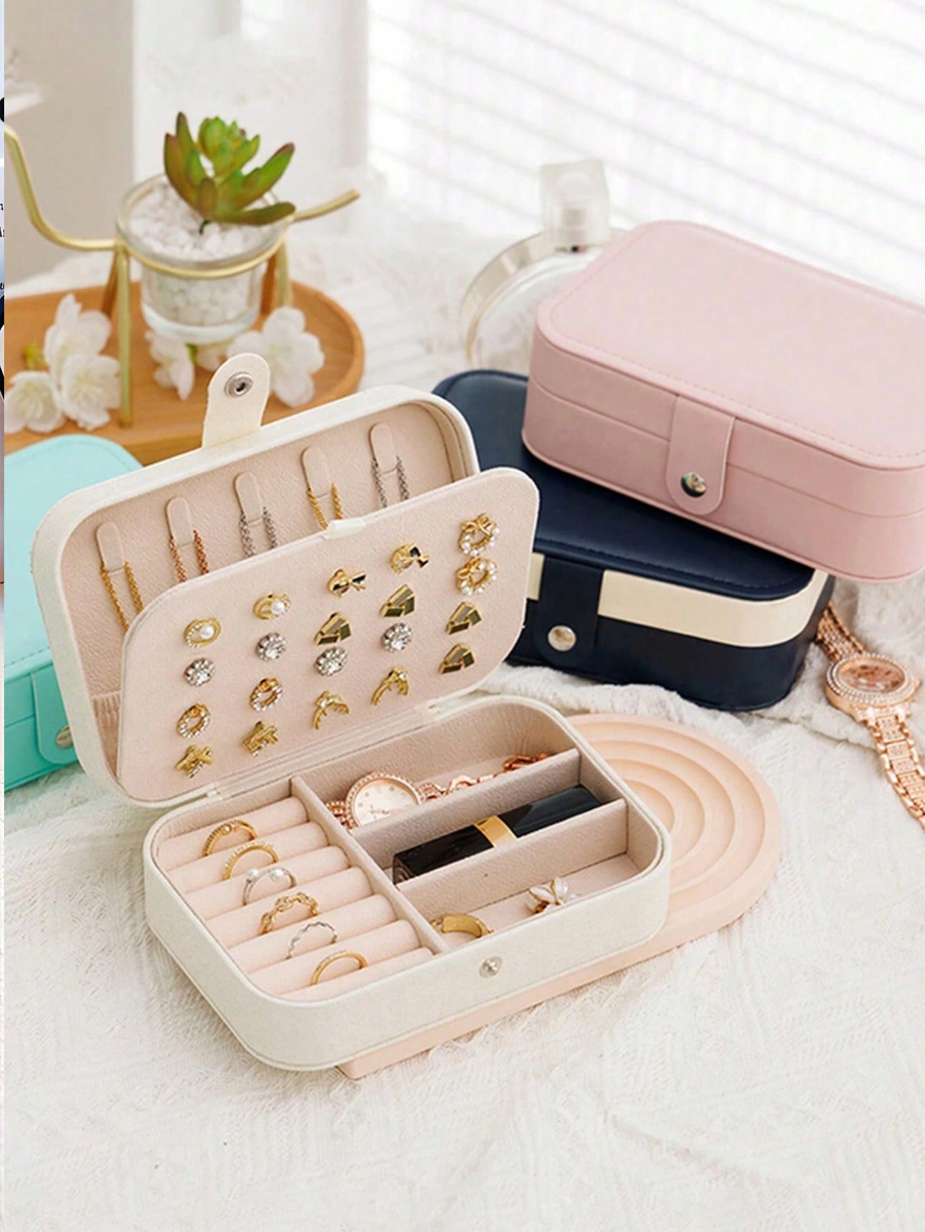 1pc Large Capacity Travel Jewe - Accessories Travel Jewelry Box recension och pris