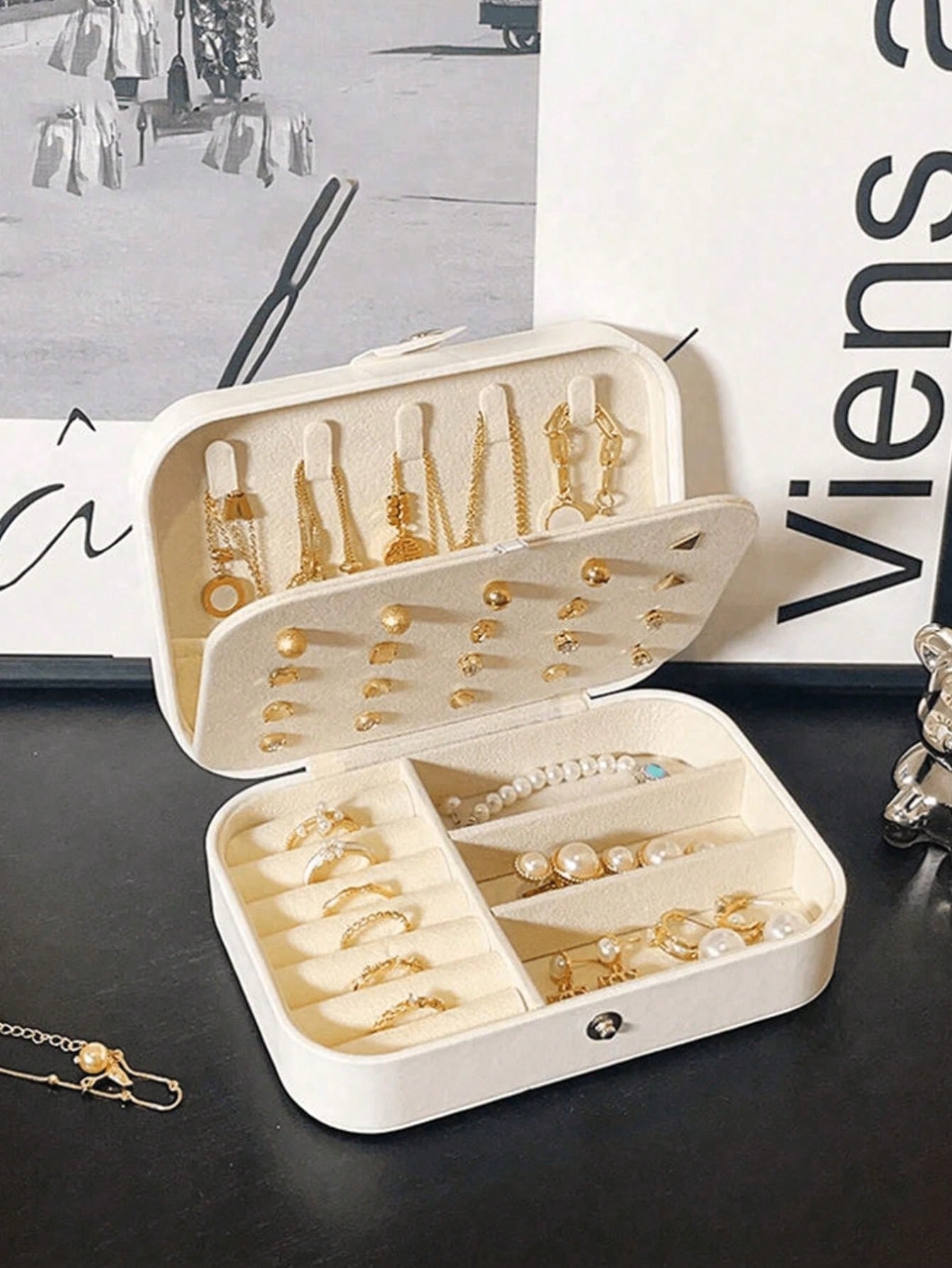 1pc Large Capacity Travel Jewe - Accessories Travel Jewelry Box recension och pris