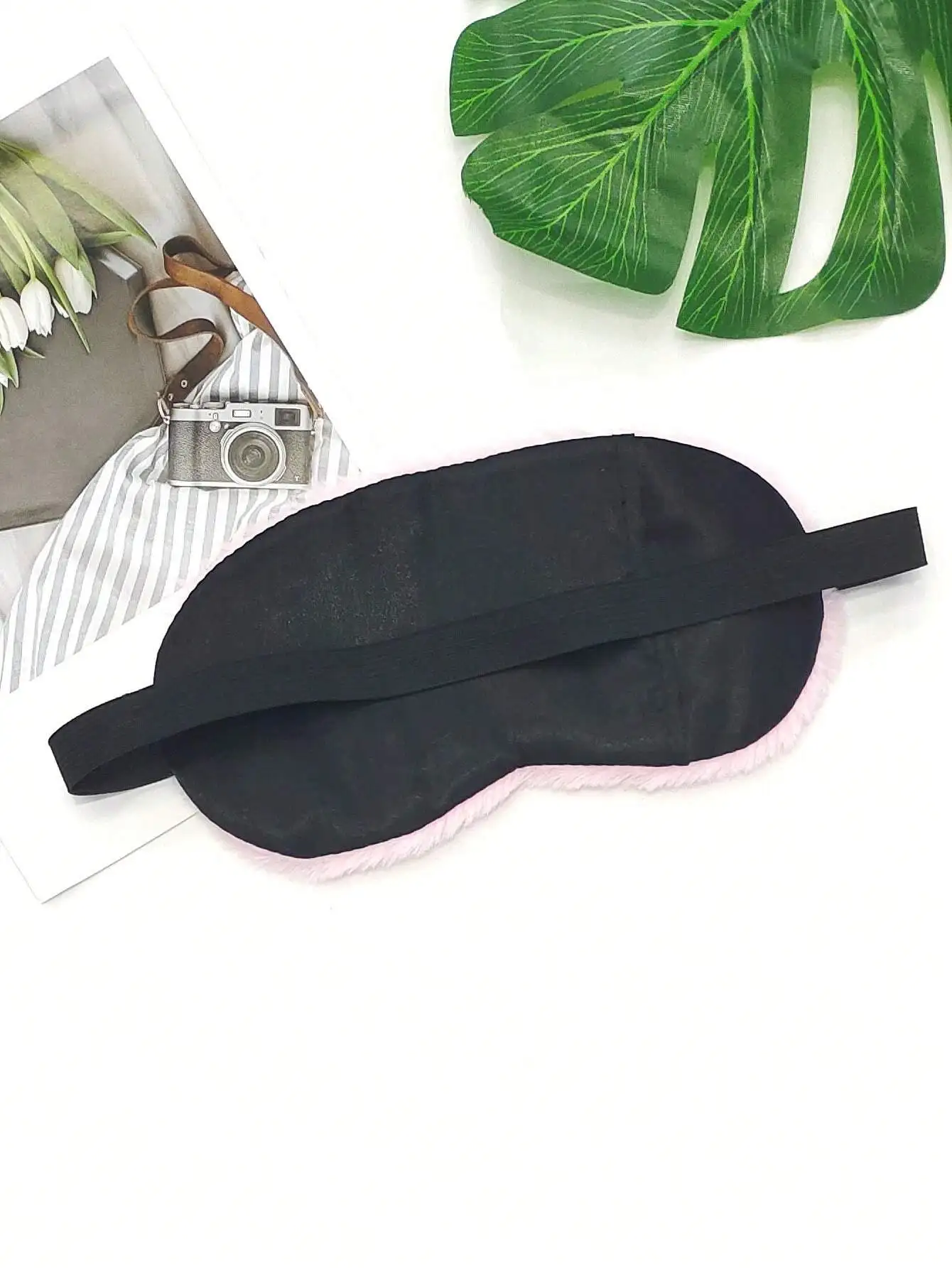 1pc Pink Plush Cute Eye Mask,  - Eye Mask Sleep Travel recension och pris